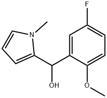 3-FLUORO-6-METHOXYPHENYL-(1-METHYL-2-PYRROLYL)METHANOL Struktur