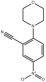 2-MORPHOLINO-5-NITROBENZENECARBONITRILE Struktur