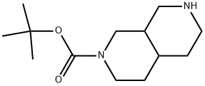 TERT-BUTYL OCTAHYDRO-2,7-NAPHTHYRIDINE-2(1H)-CARBOXYLATE Struktur