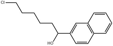 6-CHLORO-1-(2-NAPHTHYL)-1-HEXANOL Struktur