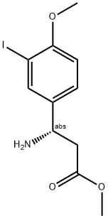 METHYL (3S)-3-AMINO-3-(3-IODO-4-METHOXYPHENYL)PROPANOATE Struktur