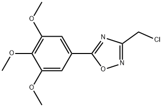 3-(CHLOROMETHYL)-5-(3,4,5-TRIMETHOXYPHENYL)-1,2,4-OXADIAZOLE Struktur