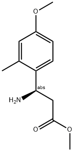 METHYL (3R)-3-AMINO-3-(4-METHOXY-2-METHYLPHENYL)PROPANOATE Struktur