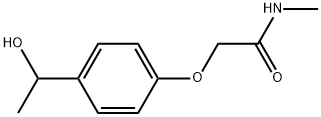 2-[4-(1-HYDROXYETHYL)PHENOXY]-N-METHYLACETAMIDE Struktur