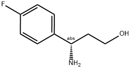 (S)-3-AMINO-3-(4-FLUORO-PHENYL)-PROPAN-1-OL Struktur