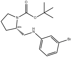 (S)-1-BOC-2-[(3-BROMO-PHENYLAMINO)-METHYL]-PYRROLIDINE Struktur