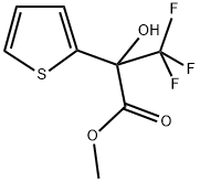 METHYL 3,3,3-TRIFLUORO-2-HYDROXY-2-(2-THIENYL)PROPANOATE Struktur