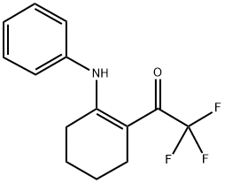 1-(N-PHENYLAMINO)-2-(TRIFLUOROACETYL)CYCLOHEXENE Struktur