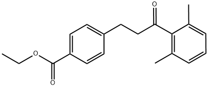 3-(4-CARBOETHOXYPHENYL)-2',6'-DIMETHYLPROPIOPHENONE Struktur