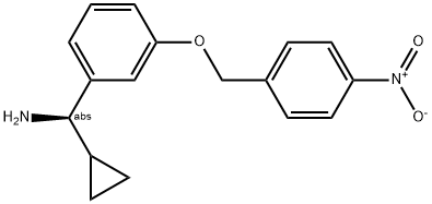 (1R)CYCLOPROPYL(3-[(4-NITROPHENYL)METHOXY]PHENYL)METHYLAMINE Struktur