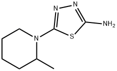 5-(2-METHYLPIPERIDIN-1-YL)-1,3,4-THIADIAZOL-2-AMINE Struktur