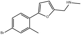 N-((5-(4-BROMO-2-METHYLPHENYL)-2-FURYL)METHYL)-N-METHYLAMINE Struktur