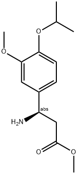 METHYL (3R)-3-AMINO-3-[3-METHOXY-4-(METHYLETHOXY)PHENYL]PROPANOATE Struktur