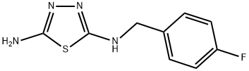 N-(4-FLUOROBENZYL)-1,3,4-THIADIAZOLE-2,5-DIAMINE Struktur