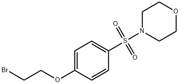 4-[[4-(2-BROMOETHOXY)PHENYL]SULFONYL]MORPHOLINE Struktur