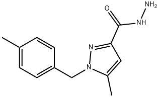 1-(4-METHYLBENZYL)-5-METHYL-1H-PYRAZOLE-3-CARBOHYDRAZIDE Struktur