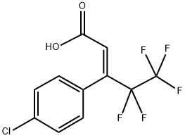 (P-CHLORO)-3-(E)-(PENTAFLUOROETHYL)CINNAMIC ACID Struktur