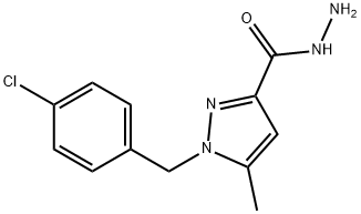 1-(4-CHLOROBENZYL)-5-METHYL-1H-PYRAZOLE-3-CARBOHYDRAZIDE Struktur