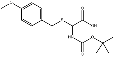 BOC-DL-NCYS(PMEOBZL)-OH Struktur