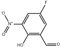 5-FLUORO-2-HYDROXY-3-NITRO-BENZALDEHYDE Struktur