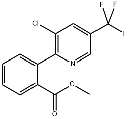 METHYL 2-[3-CHLORO-5-(TRIFLUOROMETHYL)-2-PYRIDINYL]BENZENECARBOXYLATE Struktur