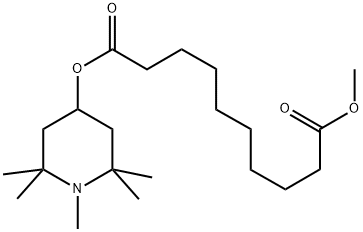 METHYL 1,2,2,6,6-PENTAMETHYL-4-PIPERIDYL SEBACATE Struktur