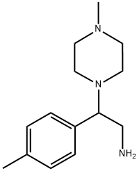 2-(4-METHYL-PIPERAZIN-1-YL)-2-P-TOLYL-ETHYLAMINE Struktur