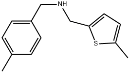 1-(4-METHYLPHENYL)-N-((5-METHYLTHIEN-2-YL)METHYL)METHANAMINE Struktur