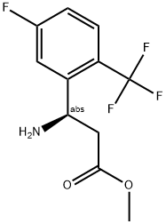 METHYL (3R)-3-AMINO-3-[5-FLUORO-2-(TRIFLUOROMETHYL)PHENYL]PROPANOATE Struktur