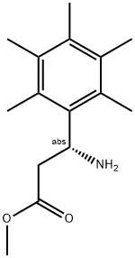 METHYL (3R)-3-AMINO-3-(2,3,4,5,6-PENTAMETHYLPHENYL)PROPANOATE Struktur