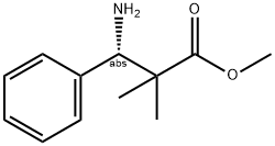 METHYL (3S)-3-AMINO-2,2-DIMETHYL-3-PHENYLPROPANOATE Struktur