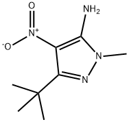 5-TERT-BUTYL-2-METHYL-4-NITRO-2H-PYRAZOL-3-YLAMINE Struktur