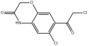 6-CHLORO-7-(CHLOROACETYL)-2H-1,4-BENZOXAZIN-3(4H)-ONE Struktur