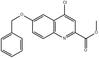 METHYL 4-CHLORO-6-BENZYLOXY-QUINOLINE-2-CARBOXYLATE Struktur