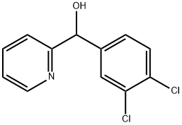 3,4-DICHLOROPHENYL-(2-PYRIDYL)METHANOL Struktur