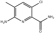 6-AMINO-3-CHLORO-5-METHYLPYRIDINE-2-CARBOXAMIDE Struktur