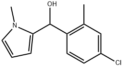 4-CHLORO-2-METHYLPHENYL-(1-METHYL-2-PYRROLYL)METHANOL Struktur