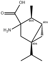 3-AMINO-3-[(-)-1-ISOPROPYL-4-METHYLBICYCLO[3.1.0]HEXANE]CARBOXYLIC ACID Struktur