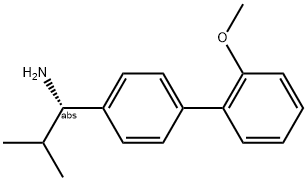 (1S)-1-[4-(2-METHOXYPHENYL)PHENYL]-2-METHYLPROPYLAMINE Struktur