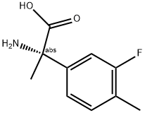 (2S)-2-AMINO-2-(3-FLUORO-4-METHYLPHENYL)PROPANOIC ACID Struktur