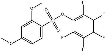 PENTAFLUOROPHENYL 2,4-DIMETHOXY-BENZENESULFONATE Struktur