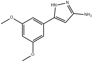 3-(3,5-DIMETHOXYPHENYL)-1H-PYRAZOL-5-AMINE Struktur