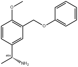 (1R)-1-[4-METHOXY-3-(PHENOXYMETHYL)PHENYL]ETHYLAMINE Struktur