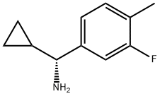 (1R)CYCLOPROPYL(3-FLUORO-4-METHYLPHENYL)METHYLAMINE Struktur