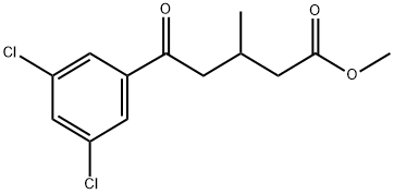 METHYL 5-(3,5-DICHLOROPHENYL)-3-METHYL-5-OXOVALERATE Struktur