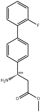 METHYL (3S)-3-AMINO-3-[4-(2-FLUOROPHENYL)PHENYL]PROPANOATE Struktur