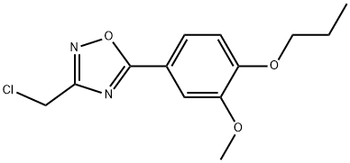 3-(CHLOROMETHYL)-5-(3-METHOXY-4-PROPOXYPHENYL)-1,2,4-OXADIAZOLE Struktur