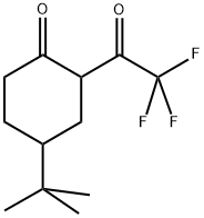 4-TERT-BUTYL-2-(TRIFLUOROACETYL)CYCLOHEXANONE Struktur