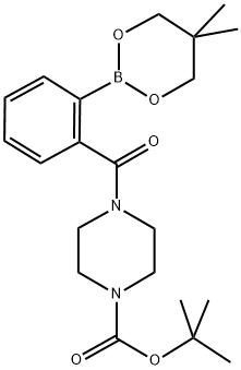 TERT-BUTYL 4-[2-(5,5-DIMETHYL-1,3,2-DIOXABORINAN-2-YL)BENZOYL]PIPERAZINE-1-CARBOXYLATE Struktur