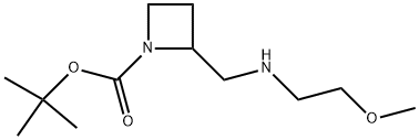 1-BOC-2-[(2-METHOXY-ETHYLAMINO)-METHYL]-AZETIDINE Struktur